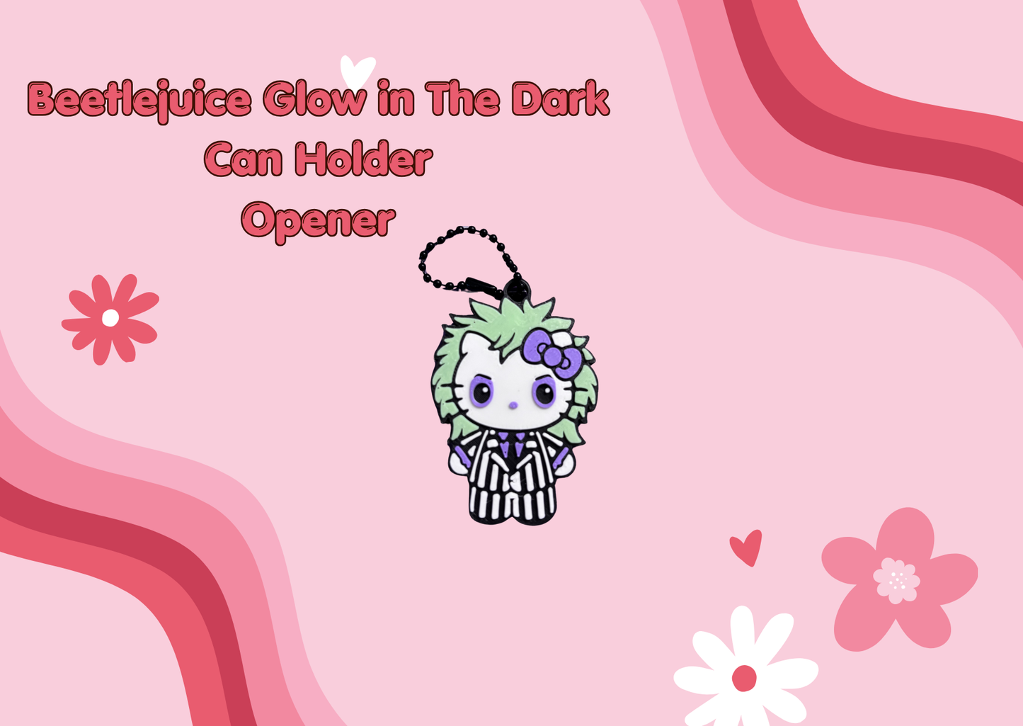 HK Beetlejuice Glow in the Dark Straw Topper